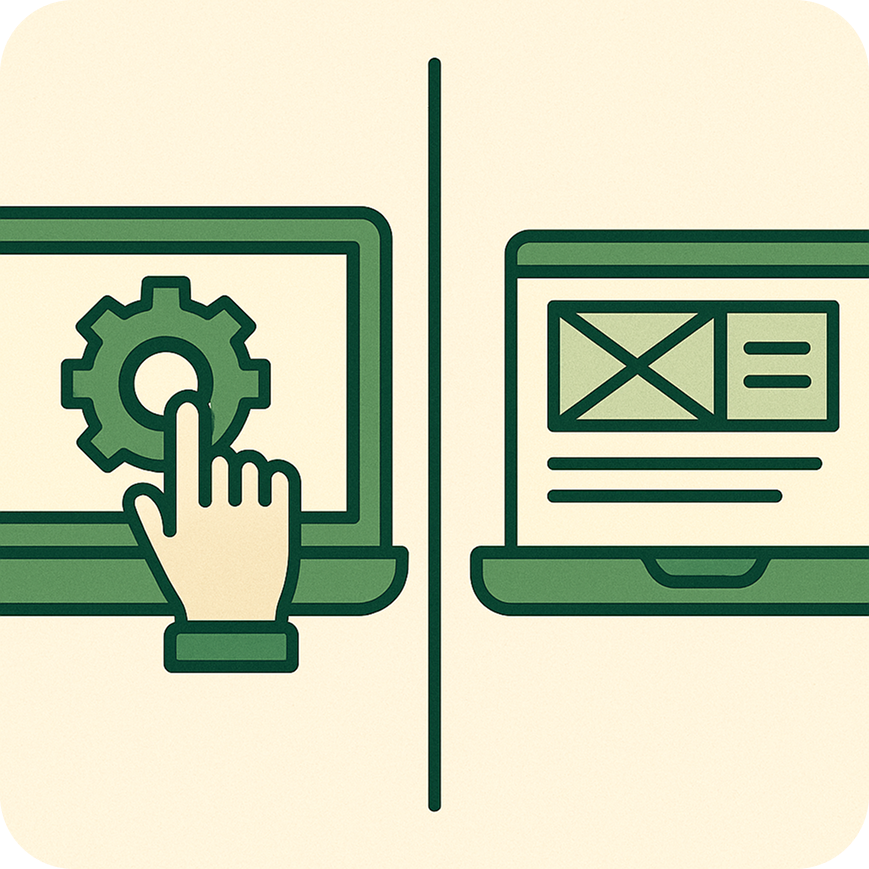 Custom vs Template Design